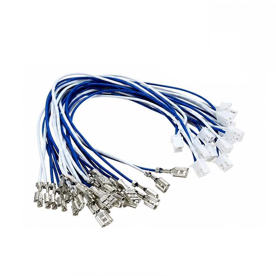 Conjunto de Cableado de 2 Terminales para Pulsador Arcade Sanwa Happ 2.8/4.8 mm Codificador USB Jamma