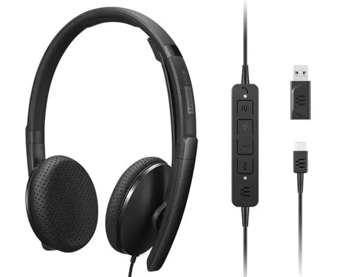 Lenovo Headphones - Wired - VoIP Headset (Teams)