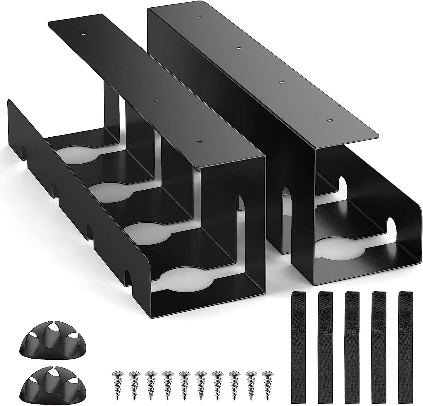 Organizador de Bandejas para Gestión de Cables – Conjunto de 2 Unidades