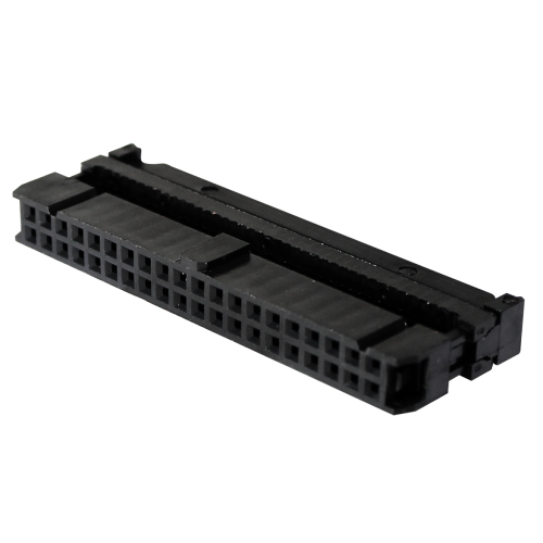 Conector IDC con aliviador y polarizado para cable plano - paso 2.54mm - 40 pines