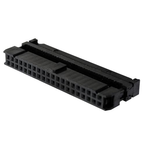 Conector IDC con aliviador y polarizado para cable plano - paso 2.54mm - 14 pines