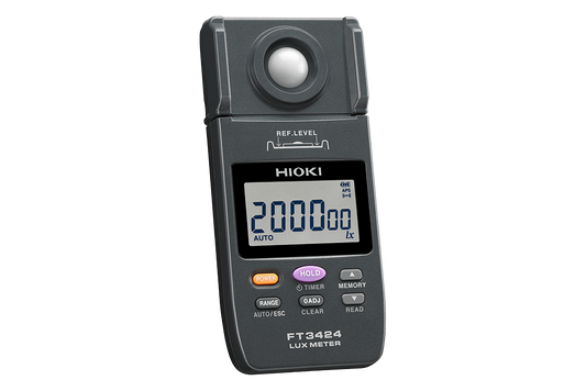 Luxómetro con Temporizador y Conexión USB, Rango 20 a 200,000 lux