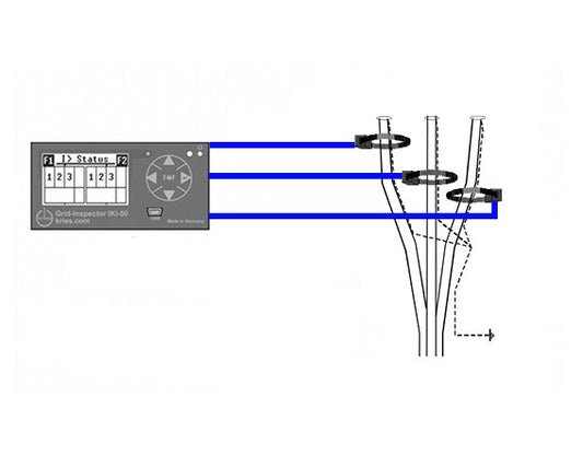 Kries Connecting cable set, pluggable, 3m, for all split cores, labels L1-3