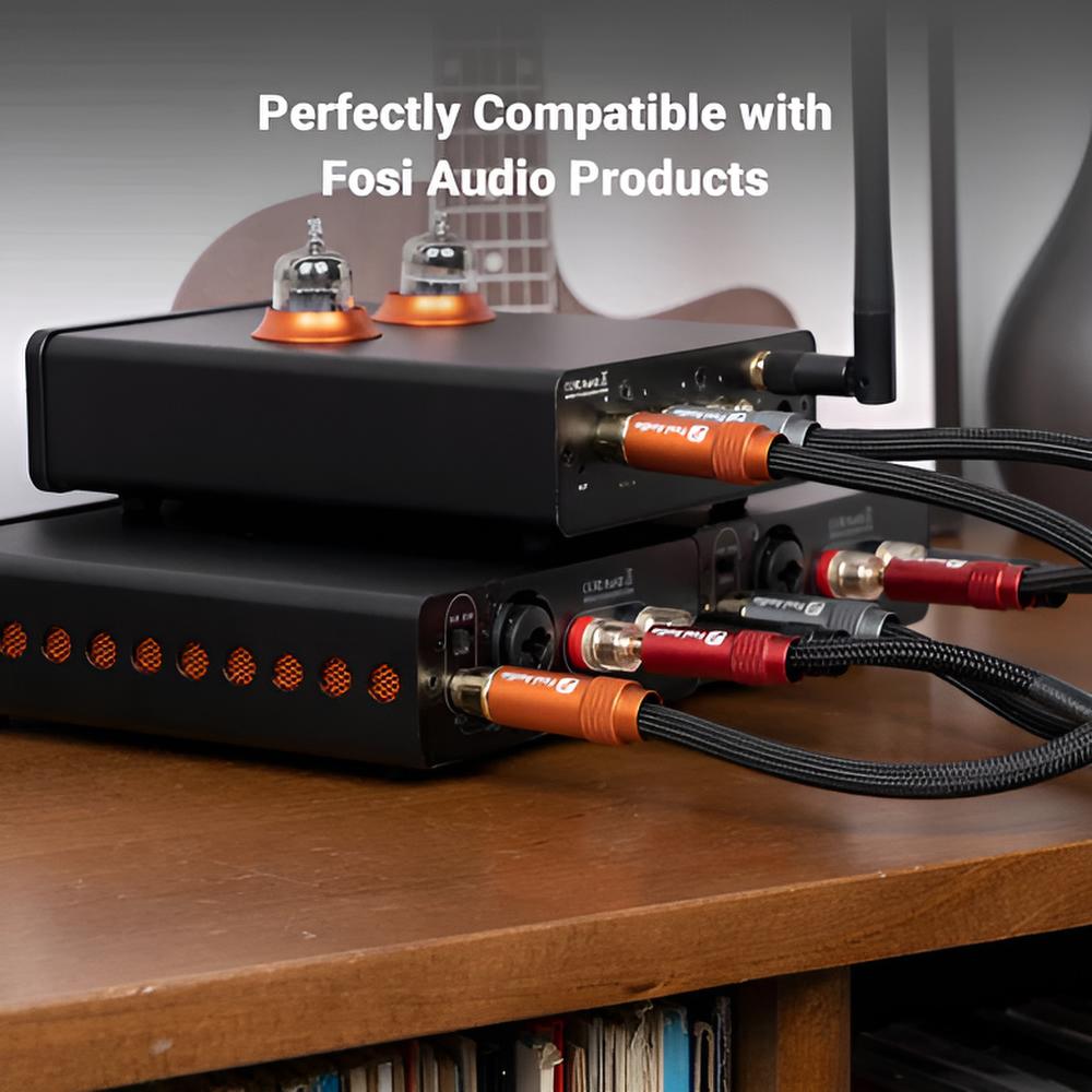 Pareja de Conectores RCA de 30cm para Equipos de Sonido – Fosi Audio