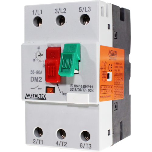Guardamotor para maniobra y protección rangos 16 a 80A serie DM2 - 25 ~ 40A