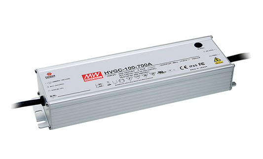 Driver LED corrriente carcasa metal 100W HVGC-100 - 350mA (comúnmente usado) - B - 3 en 1  (1-10V, Resistor, PWM)