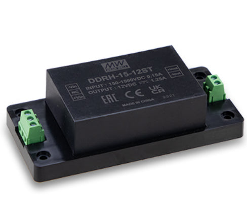 Conversor DC-DC modular entrada 150 a 1500VDC 15W DDRH-15 - PCB - 24V