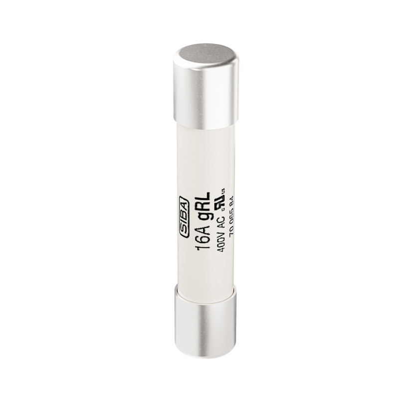 Fusible marca SIBA; cerámico; 6.3x32mm; curva gRL 400V - 16A