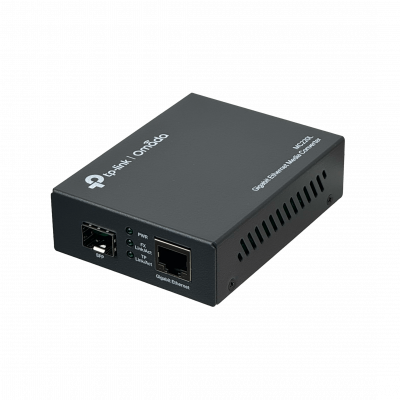 MC220L TP-LINK 1-SFP 1-1000-RJ45 CONVERSOR DE MEDIOS GIGABIT Alimentación-5,5x2,1mm