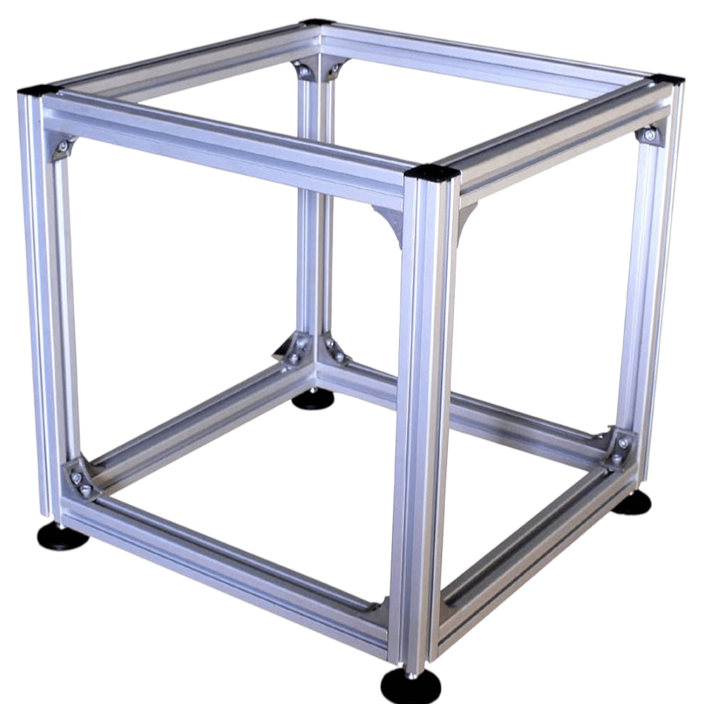 Perfil de aluminio estructural ranurado en T de 20x20x2000 mm