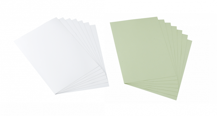 CAPSS1. Paquete BROTHER de 14 unidades (7 láminas + 7 adhesivos) tamaño A4 210 x 297 mm a color para plotter de corte ScanNcut2