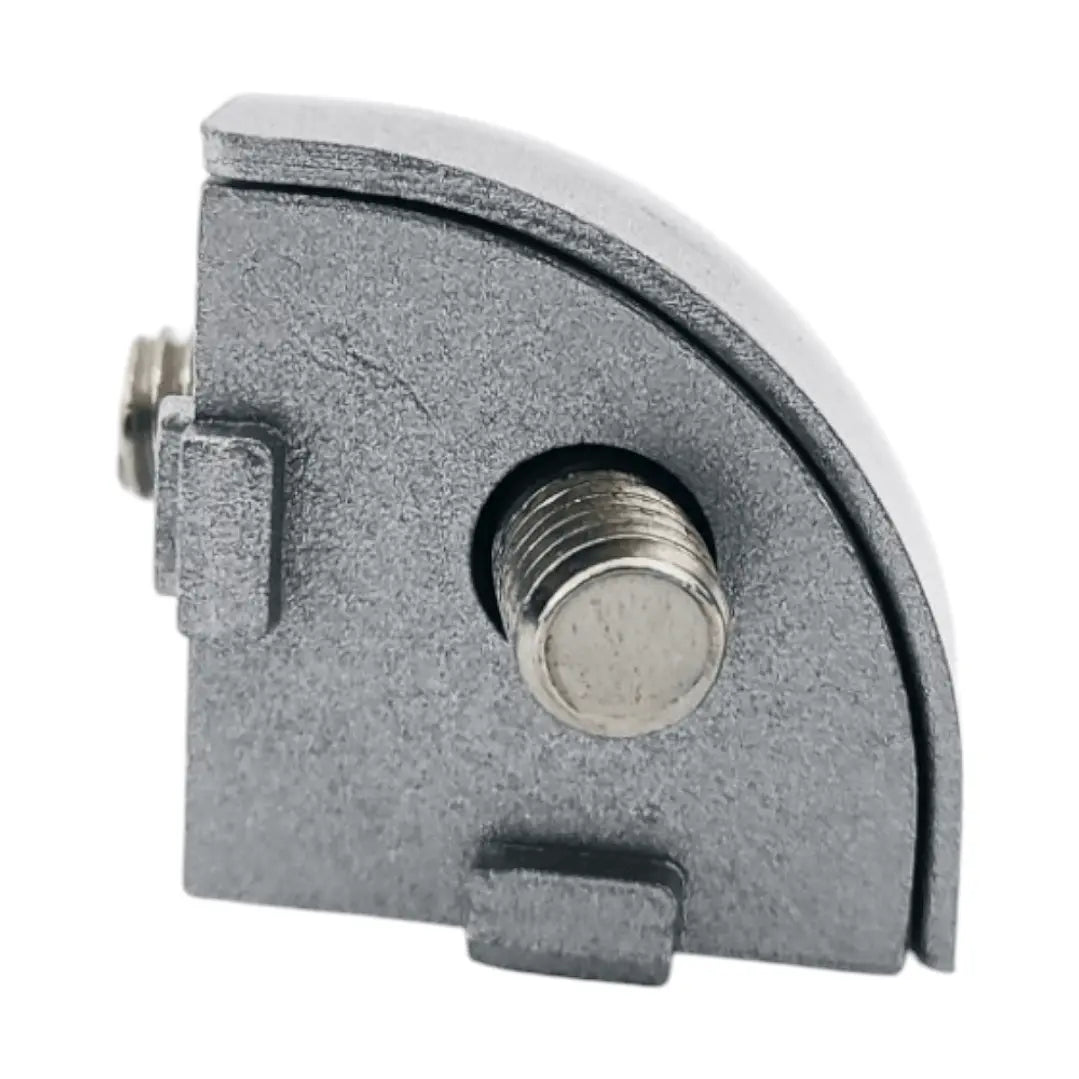 Conector semiesférico triple para perfil de ranura T 40x40 mm