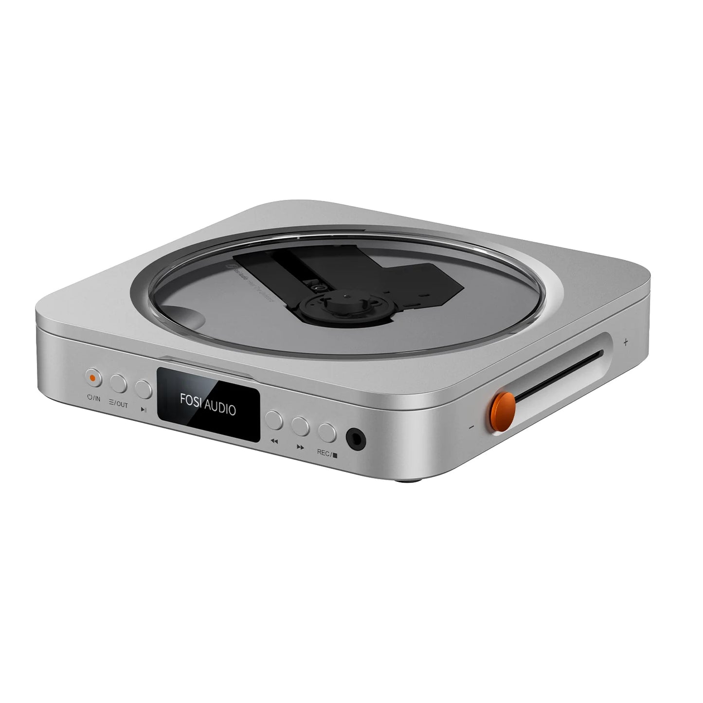 Reproductor de discos compactos de alta fidelidad Fosi Audio Merak con convertidor digital a analógico, conector de 3,5 mm, puerto USB y salida óptica