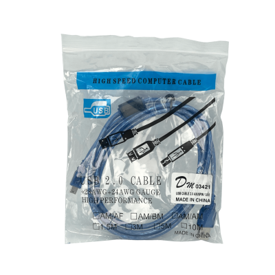 USBABM5 Cable USB 2.0 de 1,8 metros, conector A macho de 5 pines a mini B macho, 180 cm, con filtro