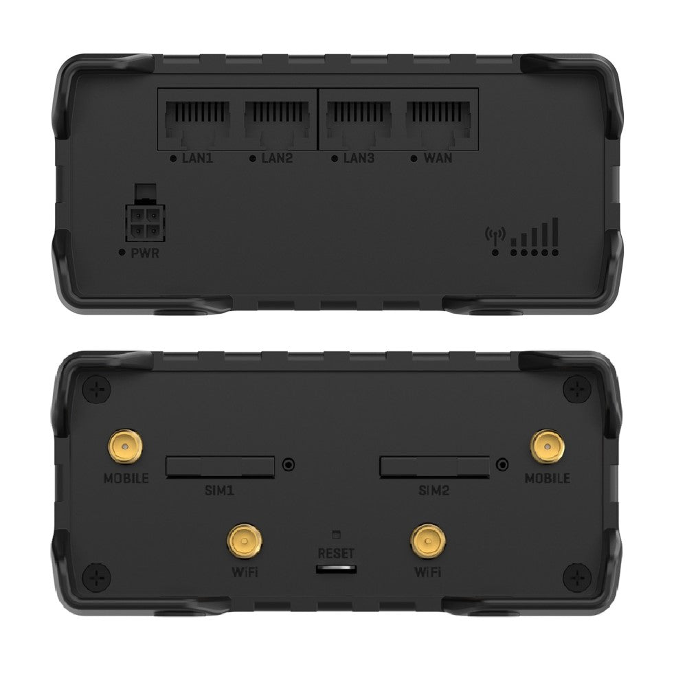 Equipo de encaminamiento celular industrial con conectividad 4G LTE (Categoría 4), 3G y 2G – Teltonika RUT901 con capacidad WiFi y gestión de dos SIM