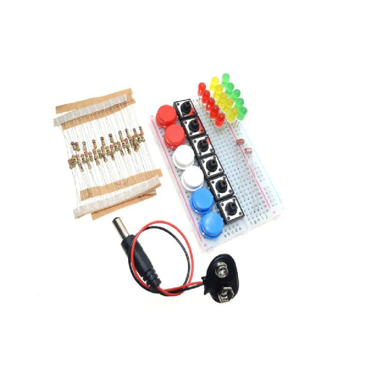 Conjunto de componentes esenciales para iniciarse en Arduino