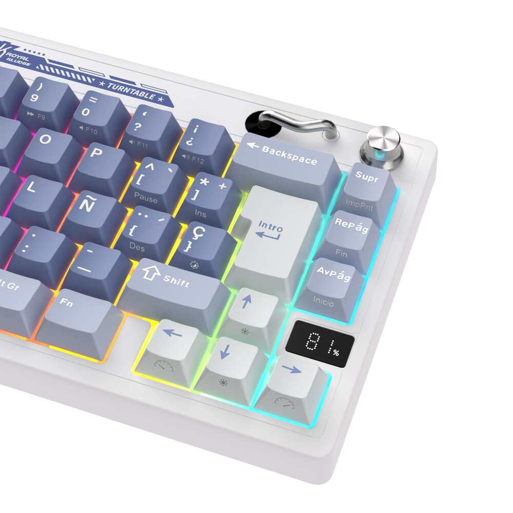 Teclado de Membrana Inalámbrico RK M65 Azul Océano Distribución 65% Español – Royal Kludge