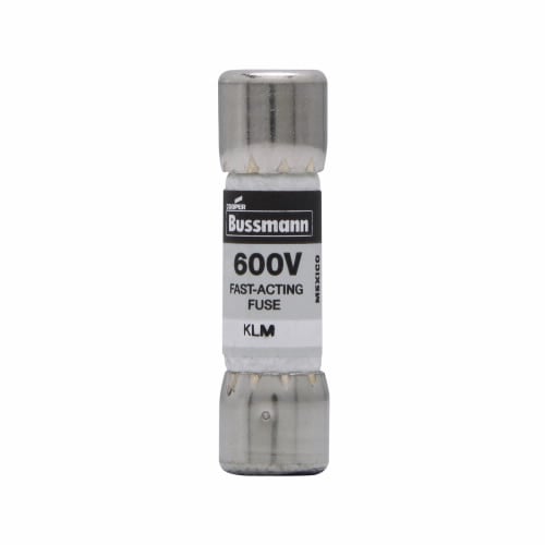 Fusible Bussmann KLM (10x38mm) Midget Fuses,  600Vac/dc, 1⁄10–30A, rápido - 2A