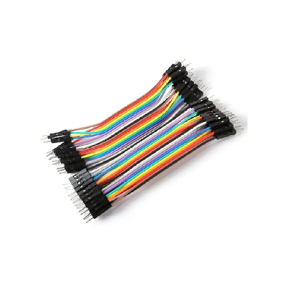 Cable Puente Conector Macho Macho 10cm, Lote 40 Piezas