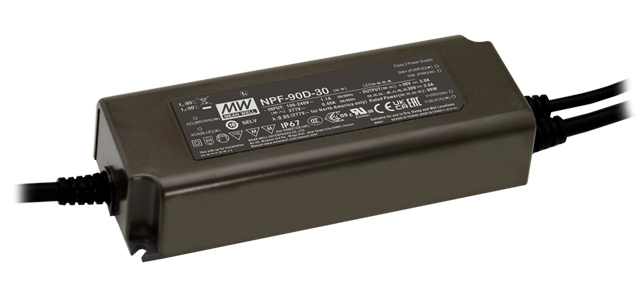 Driver LED plástico corriente dimmer 3 en 1 PFC 90W NPF-90D - 7500mA