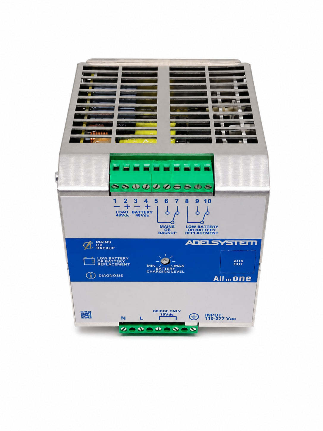 UPS en DC riel din entrada 115~230VAC salida 48V 5A