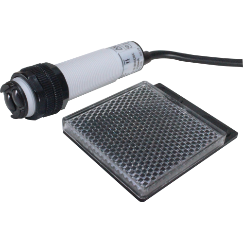 Sensor fotoeléctrico retroreflectivo 2M de distancia M18 grado IP66 serie P18R - NPN 10~30VDC (1NA+1NC) - M12