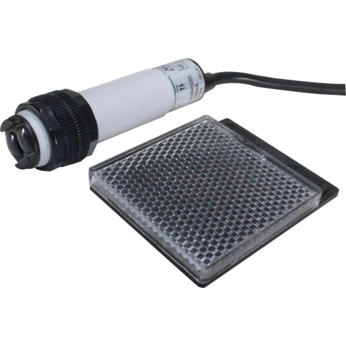 Sensor fotoeléctrico retroreflectivo 2M de distancia M18 grado IP66 serie P18R - PNP  10~30VDC (1NA+1NC) - Cable 2 metros