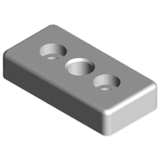 Soporte de fijación M12 compatible con perfil 30x60 mm