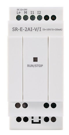 Módulo Expansión SR, 2 Entradas Analógicas 0–10 V / 0–20 mA, 12–24 VDC