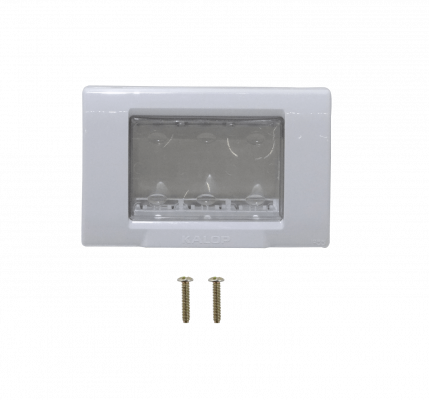KEP-9 KALOP Cubierta Exterior para 3-Módulos Gris IP55 3-Plazas Sigma KL42403