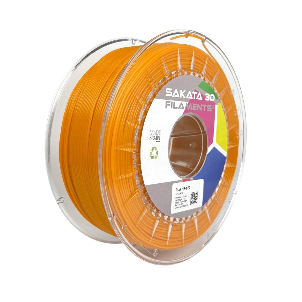 Filamento PLA HR-870 Tono Anaranjado 1.75mm 1kg – Sakata 3D