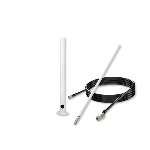 Kit de montaje en techo para antena (8 dBi + cable Pulsar) - 10 metros - Montaje de pared tipo L