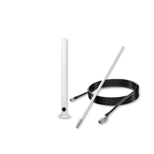 Kit de montaje en techo para antena (8 dBi + cable Pulsar) - 5 metros - Poste en U grande (izaje)