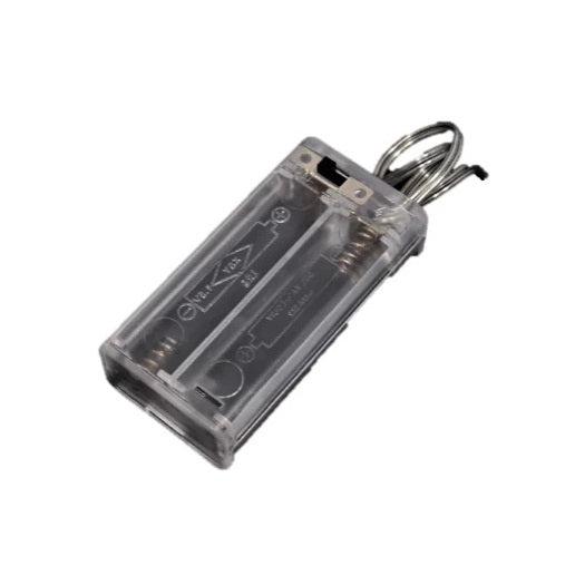 Soporte de baterías con botón de encendido – 2xAA