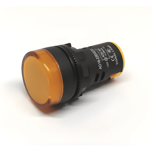 Indicador luminoso tipo Led dimensión 22mm alimentación 24V color Amarillo
