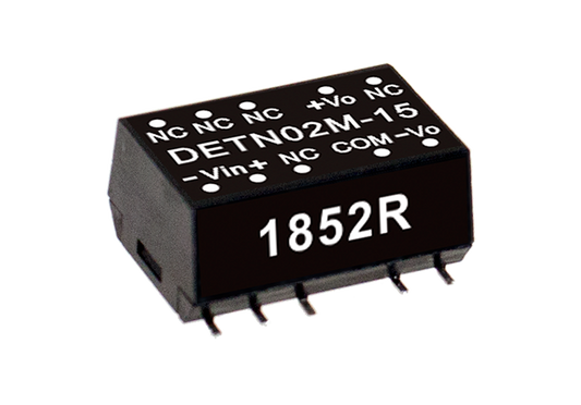 Conversor DC-DC SMD no regulado 2W DETN02 - 21.6 a 26.4VDC - ±15V