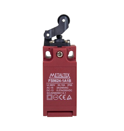 Interruptor de seguridad de palanca fija con rodillo FS96 1NO+1NC