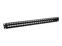 NEXXT Patch Panel Modular 24P para RJ45 Keystone Jack 1U