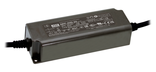 Driver LED plástico corriente dimmer 3 en 1 PFC 40W NPF-40D - 1670mA