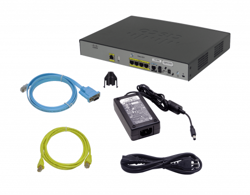 C881-K9. ENRUTADOR CISCO DE SEGUNDA MANO 4-100(2-PoE) 1-WAN-100 1-Consola-RJ45 1-USB-AH vista 4