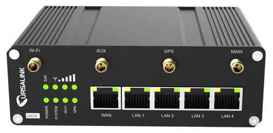 Router celular industrial 4G LTE 4G/4LAN/1 RS232+1 485/WLAN/GPS/POE