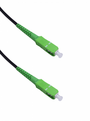 JPSA-50 Negro Cable Bajada-Puerto 50metros SC/APC Monomodo SM SX Pigtail Fibra Óptica G652D