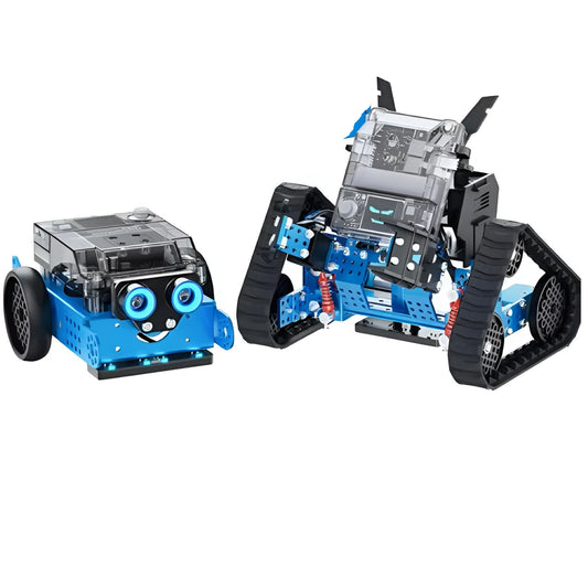 Makeblock mBot2 Rover Kit Doble Función – Plataforma Robótica Educativa STEM equipada con Detectores, Programación Python e Interfaz de Control Inteligente