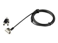 StarTech.com Cable de 2m de Seguridad para Ordenadores Portátiles - para K-Slot - Ranura Nano - Ranura Wedge - con Llave