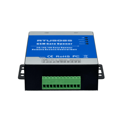 RTU-5025. Controlador de acceso 4G 1-SIM 2-NA/NC 1-sirena mini-USB-H 1A 9-36 VCC