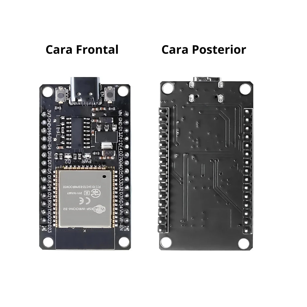 Placa Computadora ESP32 de 30 Conexiones Tipo C con WiFi e Integración Bluetooth