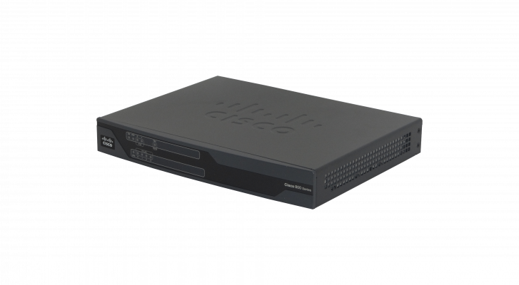 C881-K9. ENRUTADOR CISCO DE SEGUNDA MANO 4-100(2-PoE) 1-WAN-100 1-Consola-RJ45 1-USB-AH vista 3