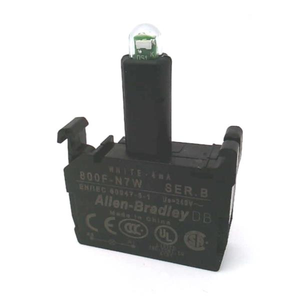 Módulo LED Integrado Allen-Bradley 800F-N7W 208-240V AC Blanco
