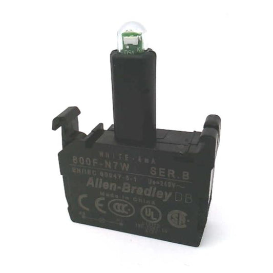 Módulo LED Integrado Allen-Bradley 800F-N7W 208-240V AC Blanco