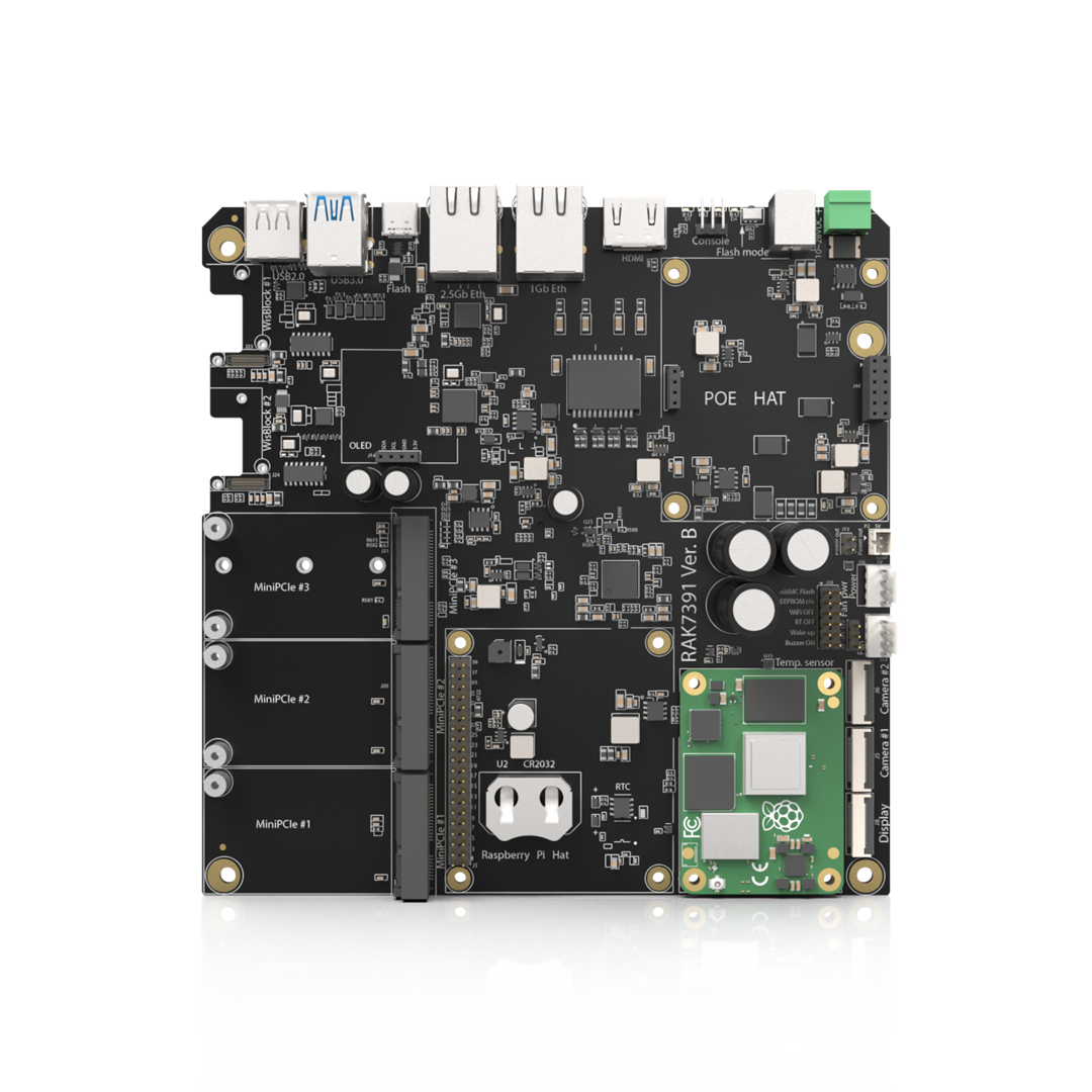 Gabinete para WisGate Connect RAK7391 - Escritorio de chapa metálica — con PoE 24W